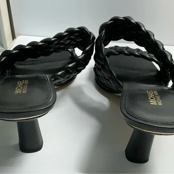 Michael Kors Black Braided Women's Sandals 8.5 - Picture 8 of 12